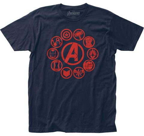 AVENGERS ICONS FITTED JERSEY T-SHIRT