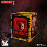 Child's Play Scarred Chucky Burst a Box Jack-in-the-Box