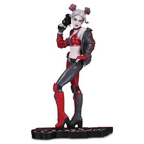 Harley Quinn Red White and Black by Joshua Middleton Statue